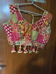 Boho Patchwork Blouse with Tassels perfect for Nav