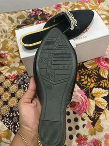 Black Embellished Bellies