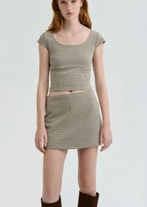Cute Plaid Crop Top (size M)