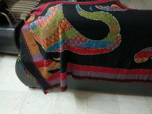 Embroidered Black Stall