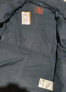 Royal Enfield Men's Dark Blue Hooded Jacket