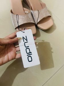 New Chic Nude Wedge Slides