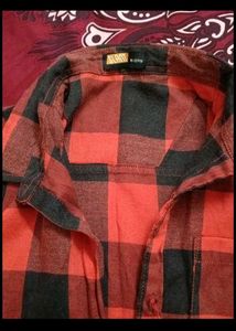 Red &amp; Black Plaid Button-Up Shirt