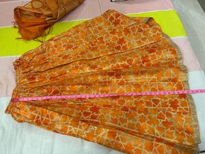 Orange Ethnic Skirt