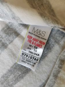 M&amp;S Striped Henley Tunic Top