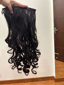 Clip-in Black Curly Hair Extension