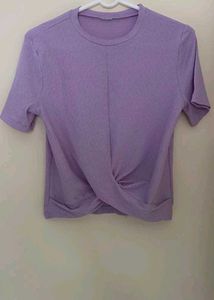 Lavender Twist Front Top