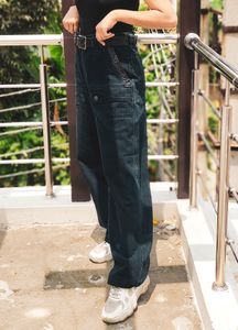 Blue wide jeans