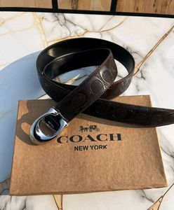 Coach Black Signature Belt