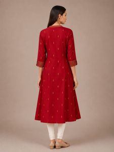 Kurta with Diamond Zari work