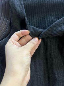 Black Ribbed Tank Top