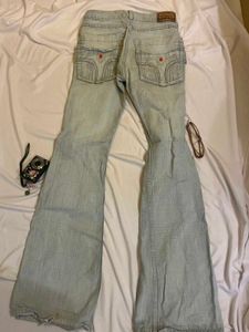 y2k low waist bootcut Light Wash Flare Jeans