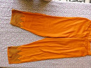 Elegant Teal Kurta with Orange Pants