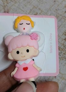Cute Cartoon Girl Hair Clips Set of 5