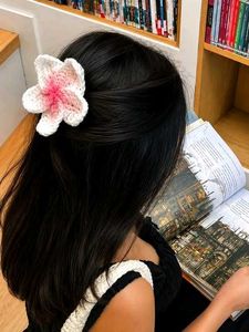 Crochet Sunflower Hair Clip