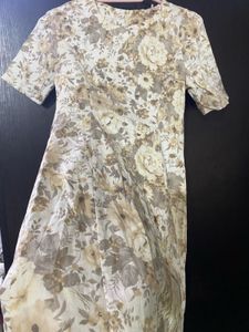 Floral Print Short Sleeve Dress