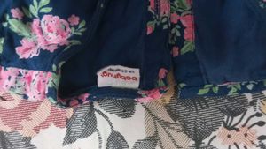 Blue Floral Print Dress