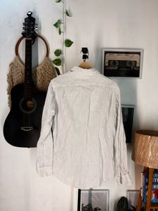 Uniqlo Lenin Classic Striped Button-Down Shirt