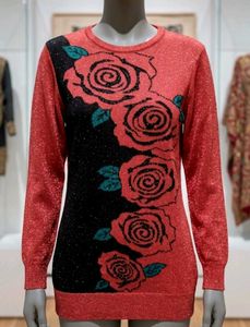 Pink Rose Knit Sweater