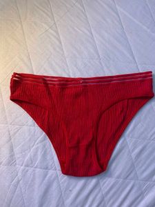 Red Ribbed Briefs