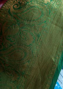 Elegant Floral Pattern  brasso saree