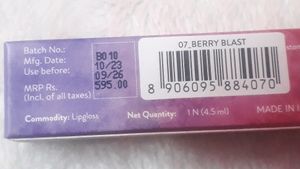 MyGlamm K.Play Flavoured Lipgloss - Berry Blast