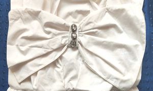 Chic White Bow Top