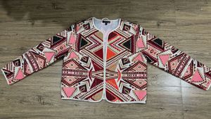 Original Topshop geometric embroidered jacket