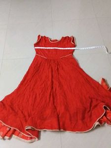 customized Red Ethnic Dress Women just reference