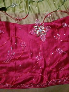 Embroidered Stitched Lehenga