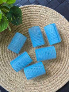 Blue Hair Curlers