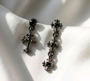 Gothic Cross Dangle Earrings