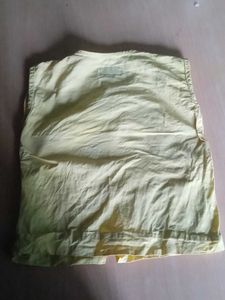 Yellow Embroidered Nehru Jacket