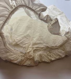 Zara White lace bubble skirt