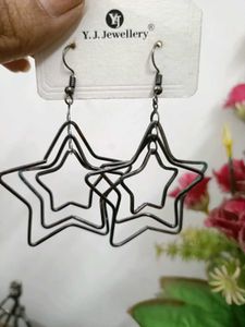 Y.J. Jewellery Black Mirror Ball Earrings