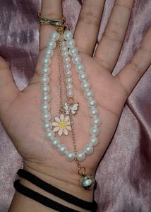 Cute Pearl Keychain with Charms