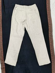 Classic Beige Linen Trousers
