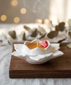 handmade Lotus Heart Scented Candle - Handmad