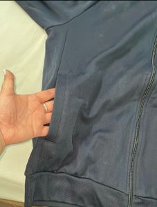 Men's Navy Blue Adidas Track Jacket