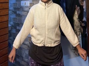 Cozy Cream Teddy Fleece Jacket