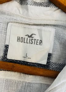 HOLLISTER Men's Striped half Sleeve Shirt