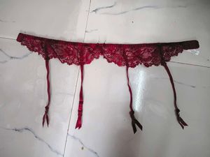 Lace Garter Belt with Stockings(1400)