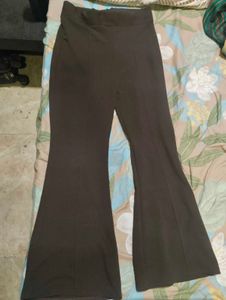 Stylish Flared Brown Bell Bottom Pants