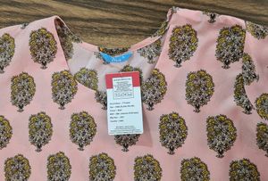 Beautiful Peech Printed Kurti