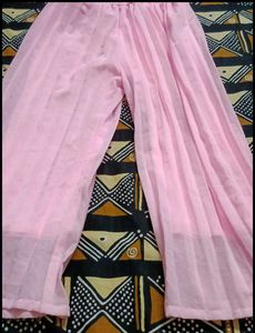 Pink Trousers and Palazzo Pants Set