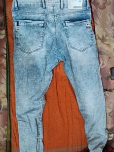 Men's Acid Wash Distressed Jeans new  hai