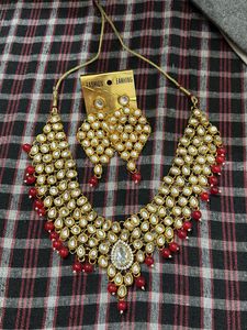 exclusive red Necklace &amp; Earring Set