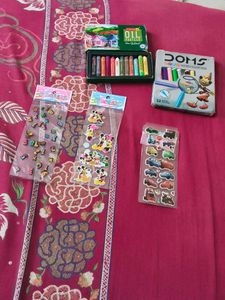 Assorted Stickers & Crayons Set baby toy and game