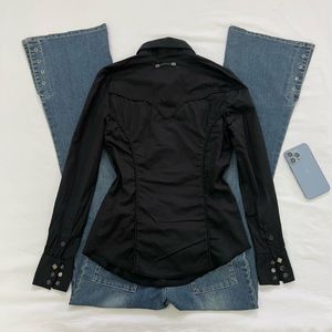 Price Drop 💧 💧 Black Fitted Y2K Shirt