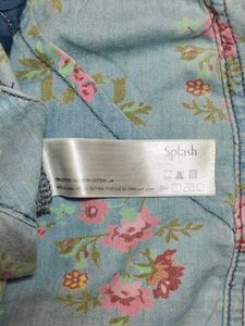 🔥Price Drop🔥 Splash Vintage Print High-rise Shorts